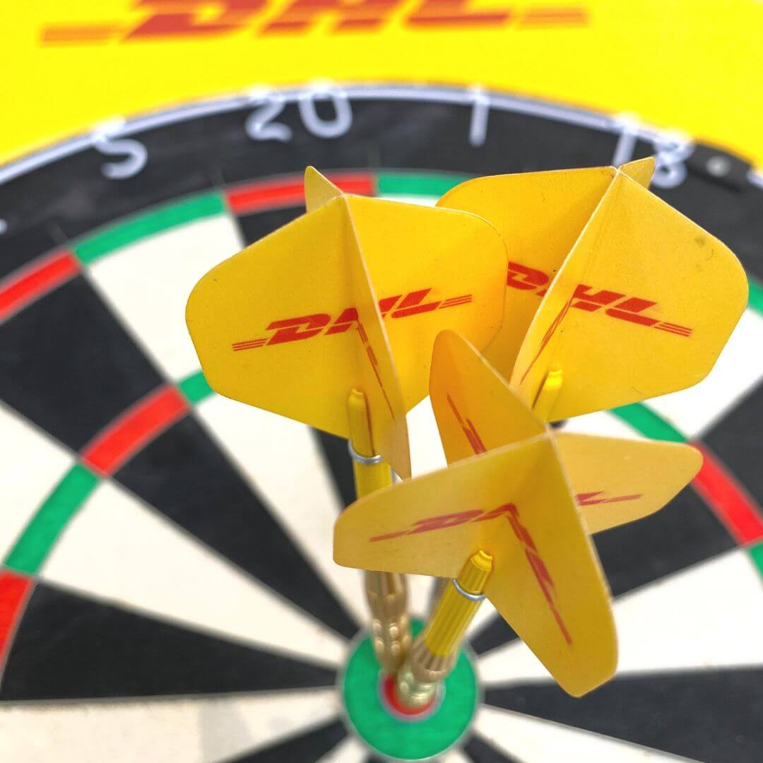 Official DHL Dart Flights (3 sets) - Standard shape with 100 microns