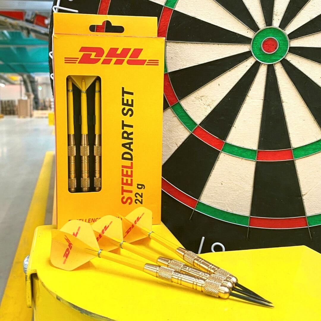 Offizielle DHL Darts - Soft und Steel Dartpfeile (18g/22g)