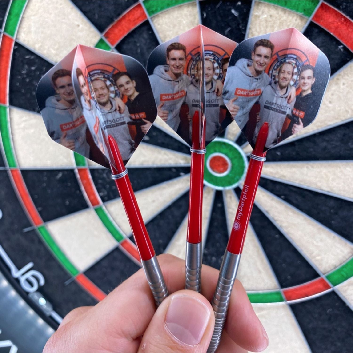 Bedruckte Dart Flights mit Bild