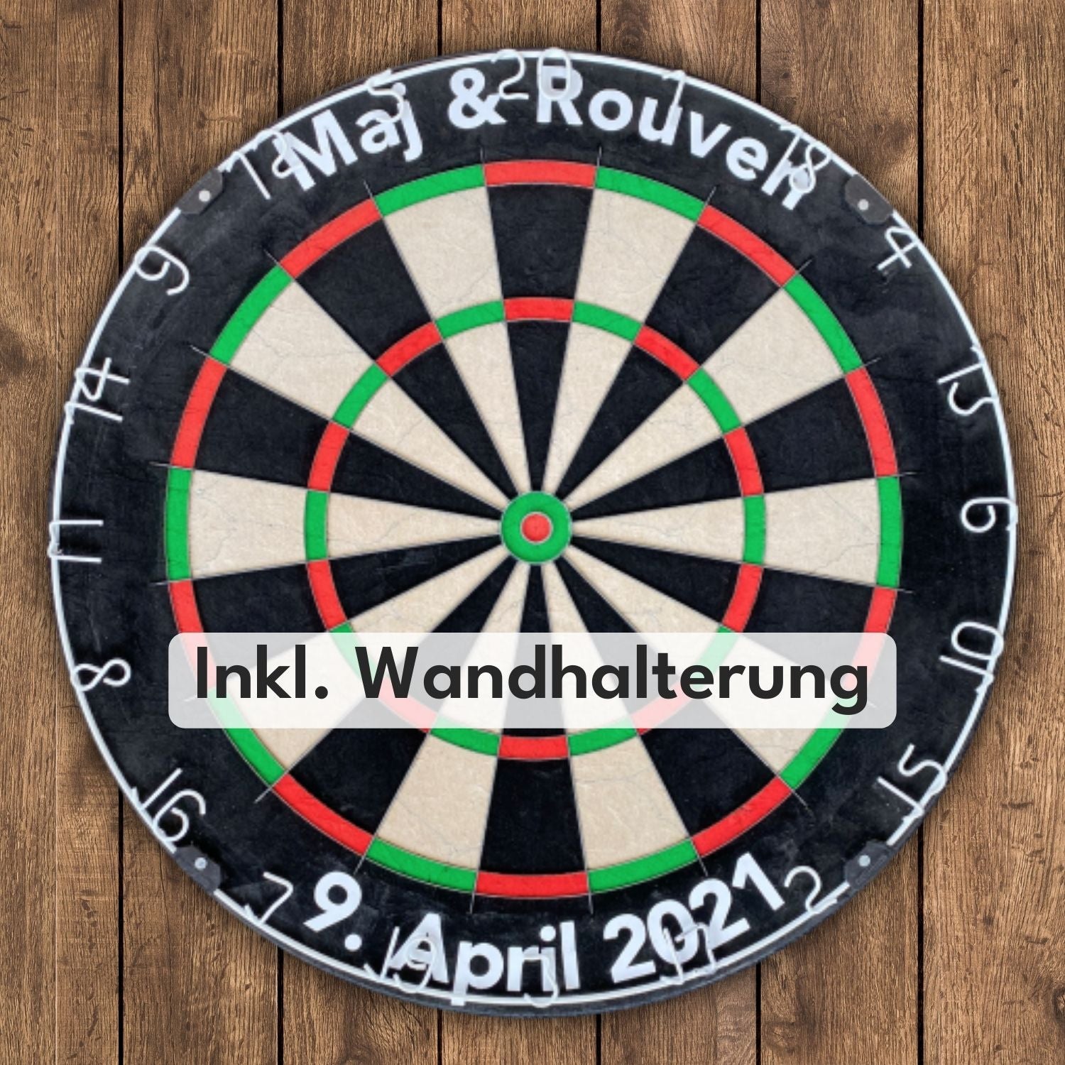 Design your own personalized dartboard with text