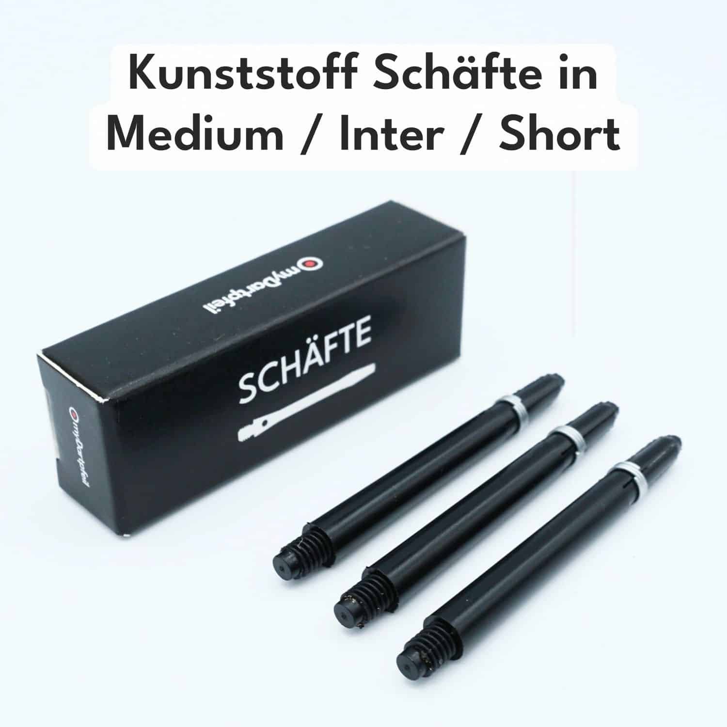 Plastic dart shafts in one color