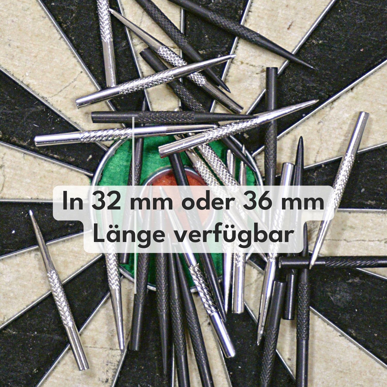 Steel dart tips grooved