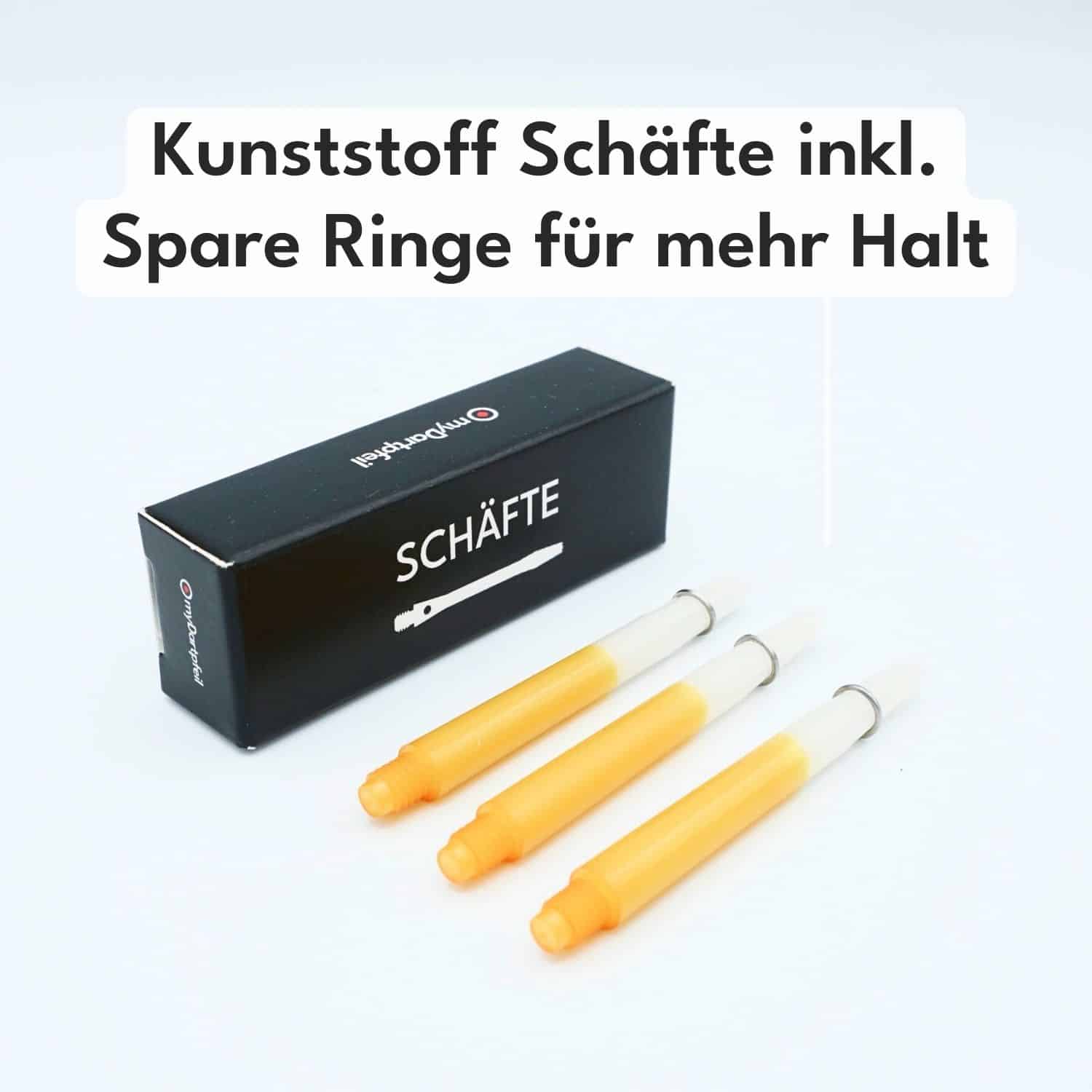 Plastic dart shafts two-tone
