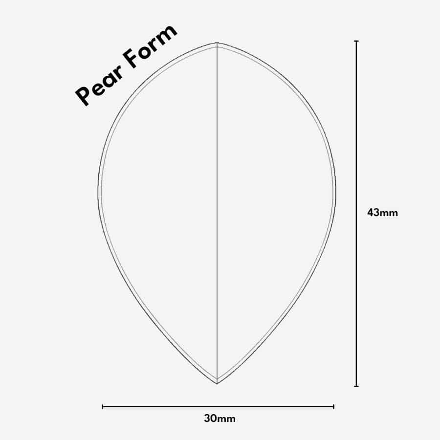Pear Dart Flights Carbon