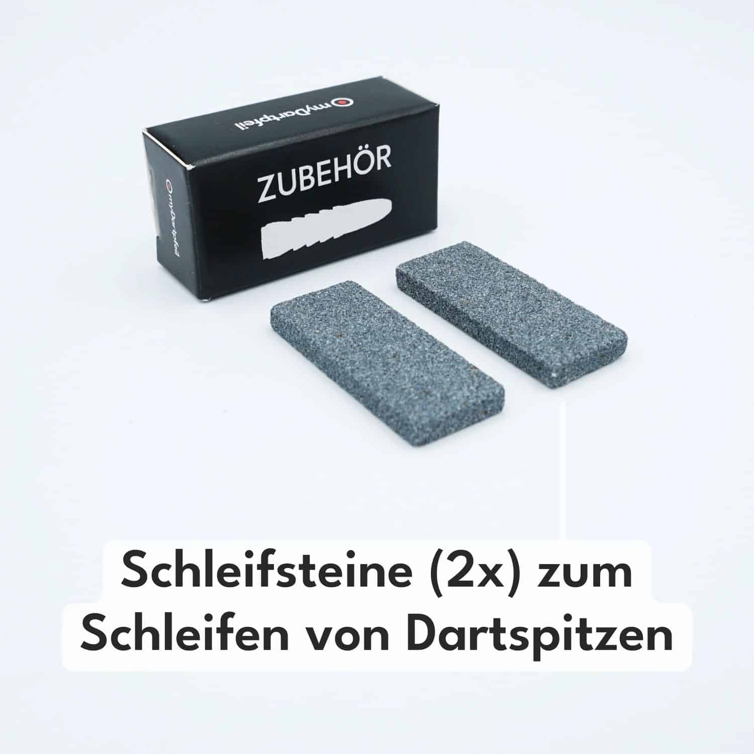 Darts sharpening stones - dart sharpener for sharpening dart tips (2 pieces)