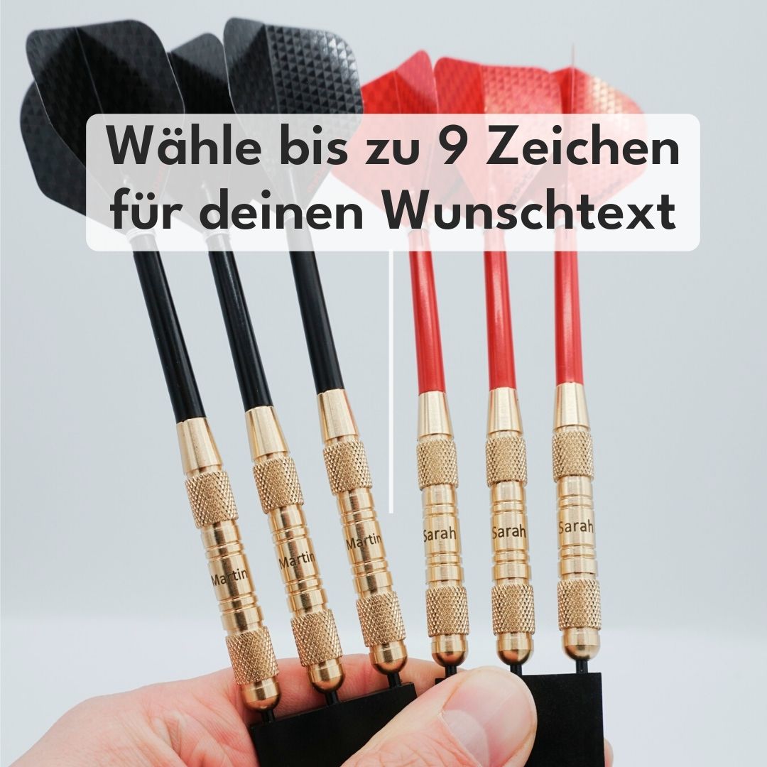 Fléchettes en acier personnalisées avec gravure