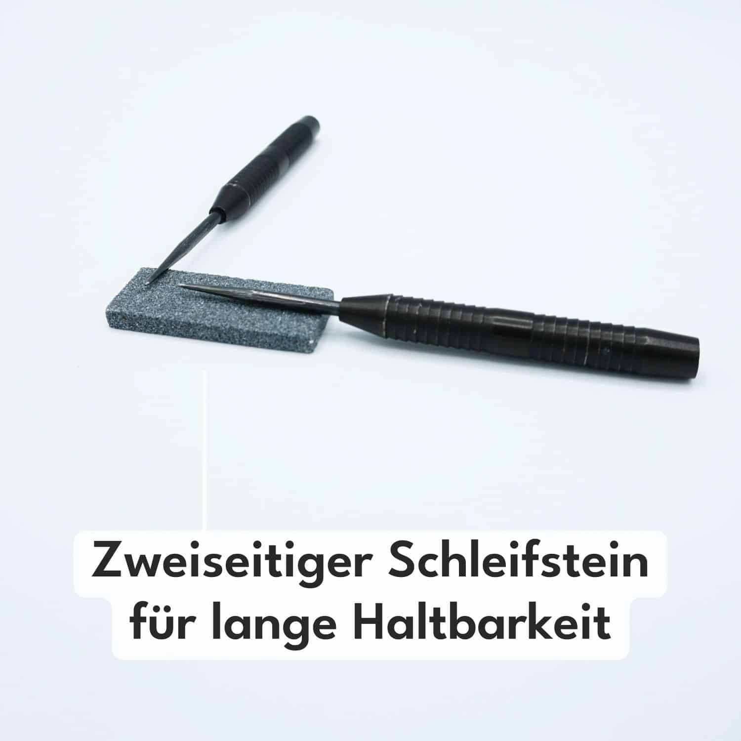 Darts sharpening stones - dart sharpener for sharpening dart tips (2 pieces)