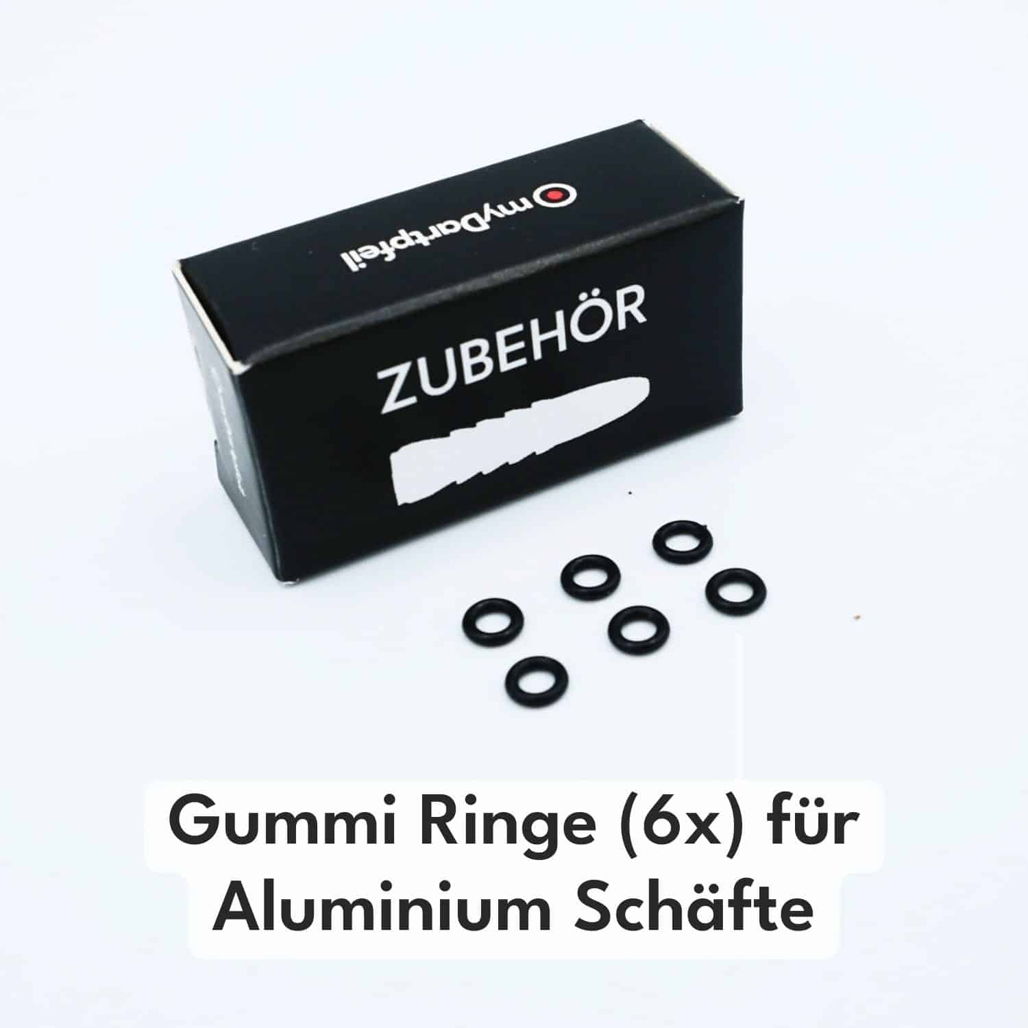 Dart rubber rings - Darts O-rings - Darts rings for aluminum shafts (6 pieces)