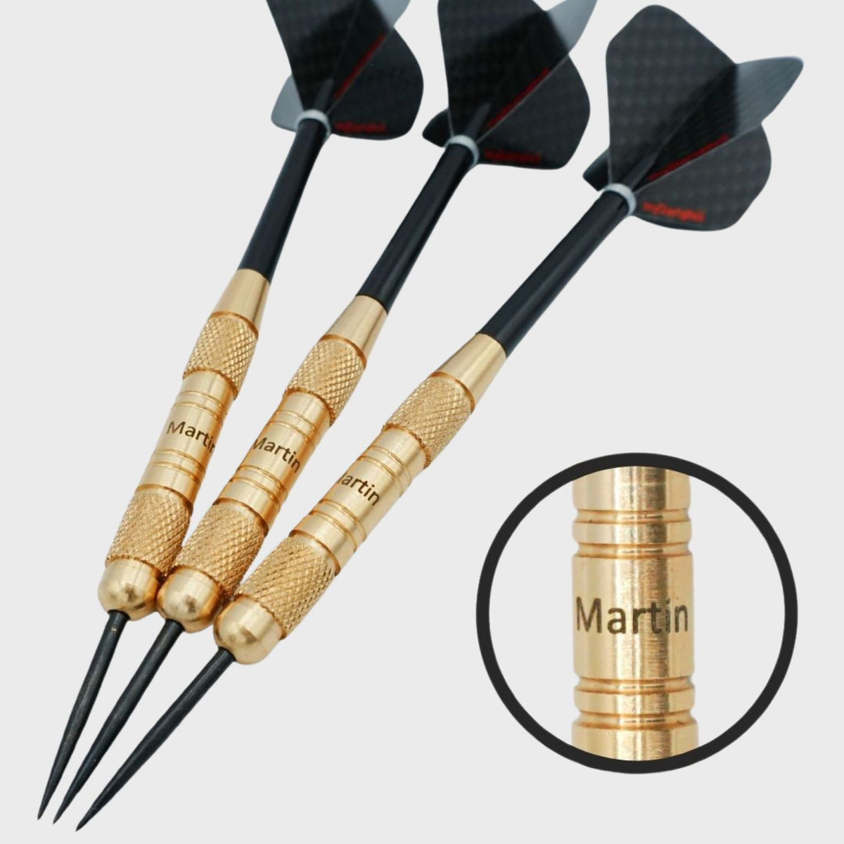 Personalized steel darts with engraving