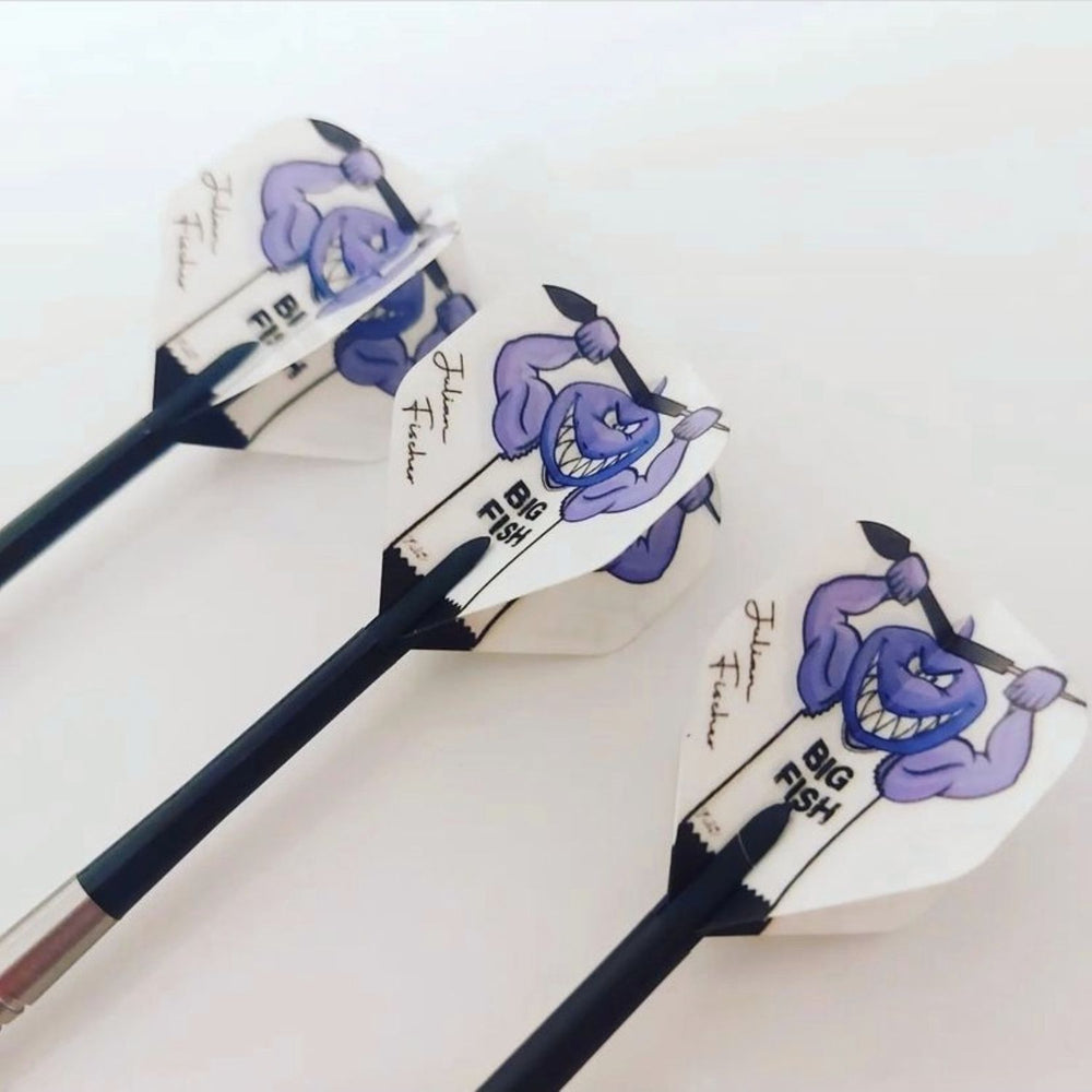 Dart Flights bedrucken auf 4 Seiten mit Bild & Text Dart Flights