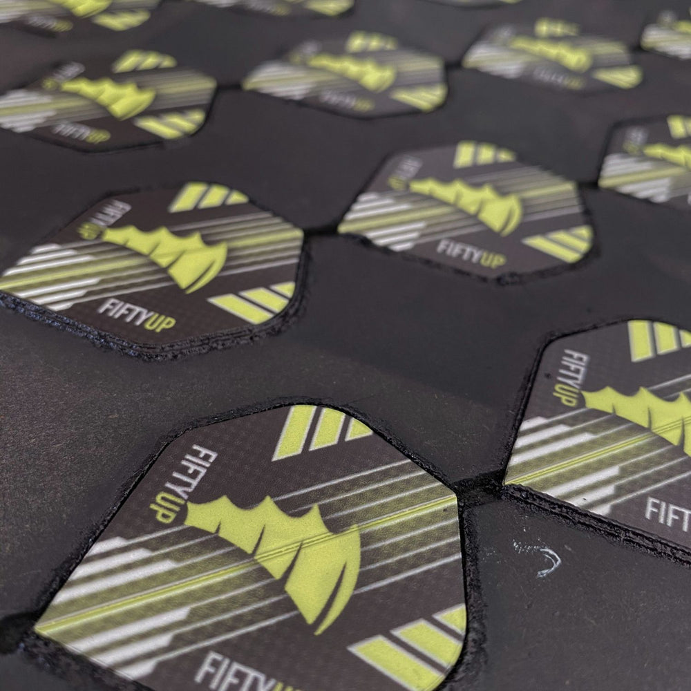 Dart flights printed on 4 sides with picture & text Design your own