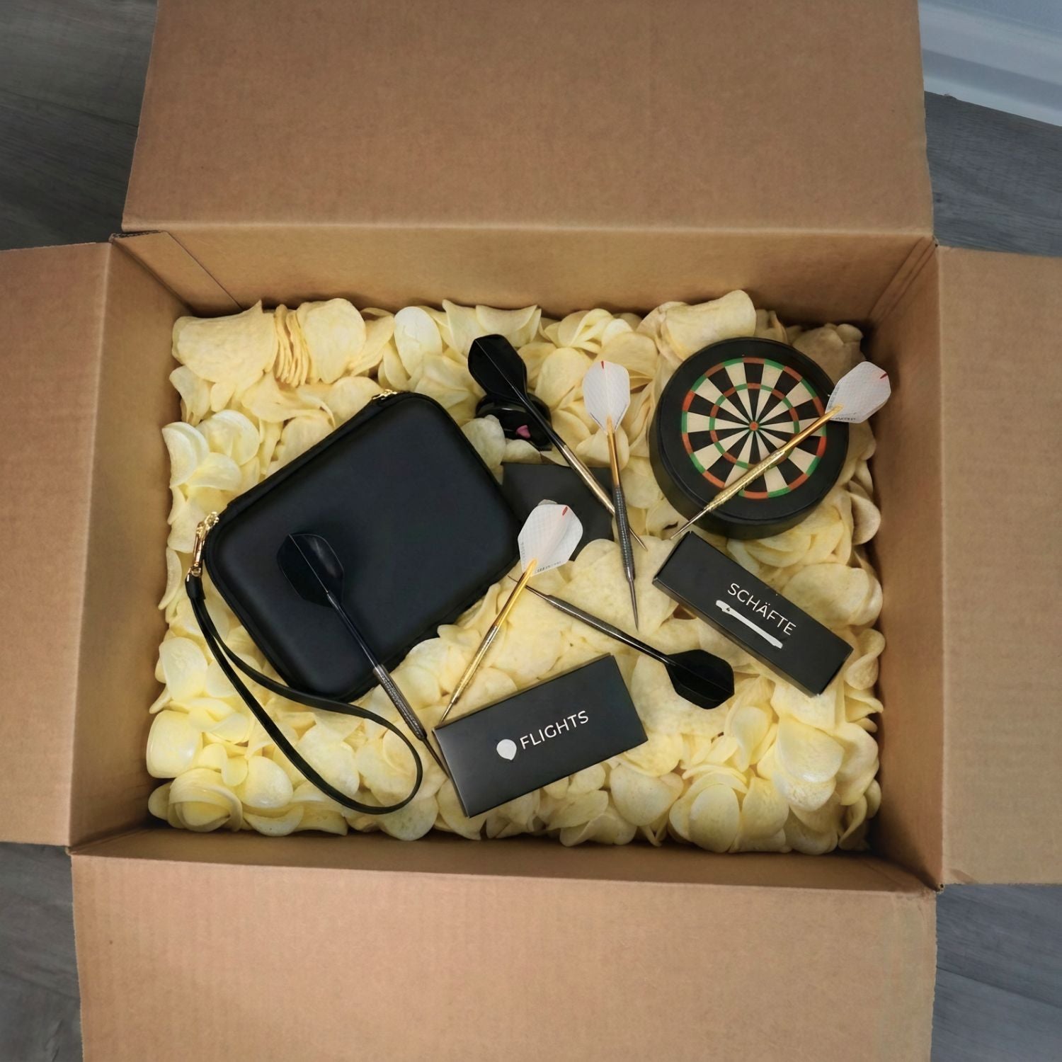 Mystery Steeldart Set with Dart Case (21-24g Barrel Weight)